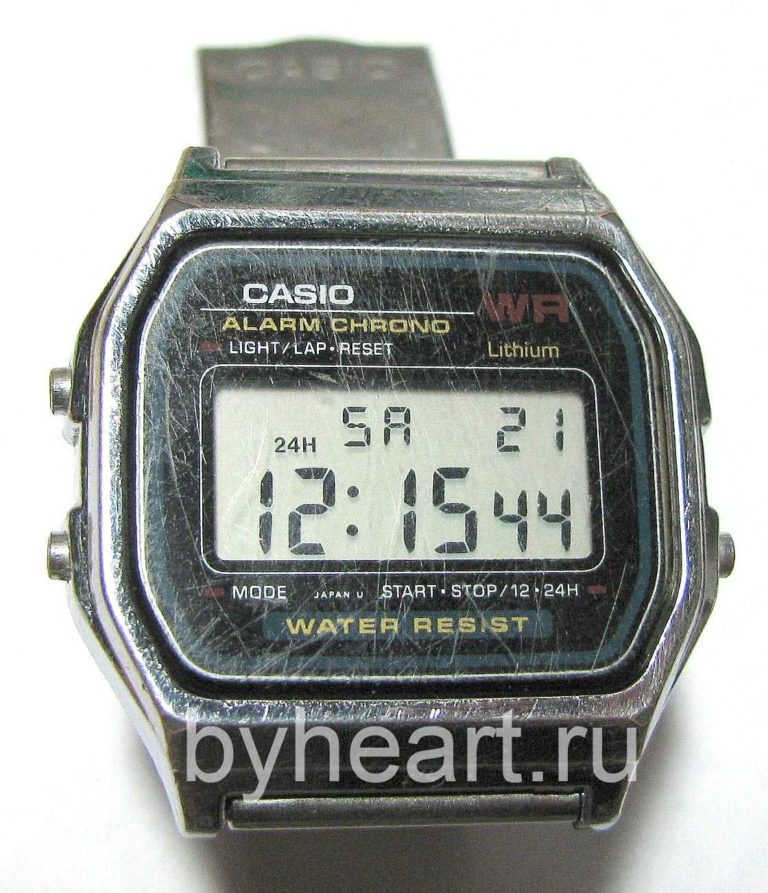 Замена батарейки в часах CASIO